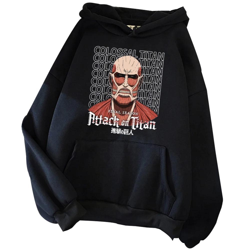 

Colossal Titan Hoodie Attack On Titan Hoodie Anime Lover Gift Attack On Titan Fan Gift Harajuku Pullover Tops Streetwear Unisex