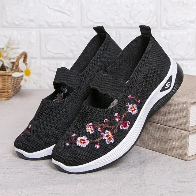 ​Women's Shoes 2025 Summer Casual Sneakers Breathable Embroidered Chunky Sole Affordable Free Shipping​