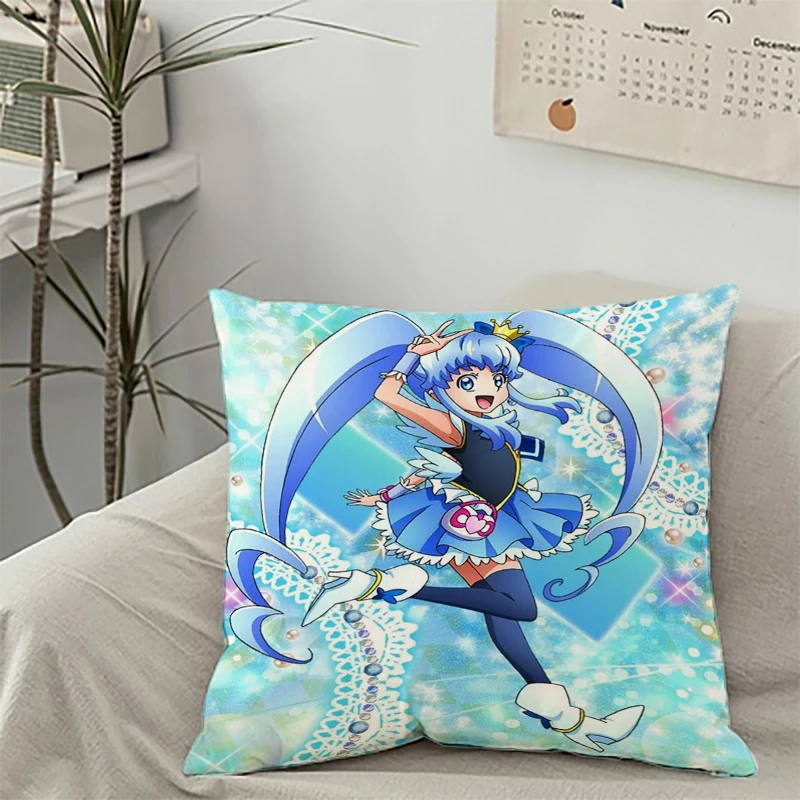 

Decorative Pillow Covers for Sofa Anime P-Pretty Cure Throw Pillows Pillowcase Pillowcases 40x40 Pilow Cases Cushions Home Decor