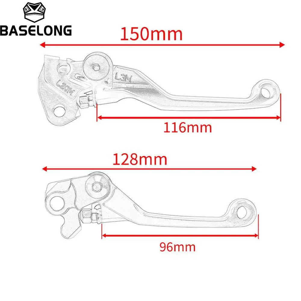 2 stücke hohe qualität motocross cnc kupplung bremshebel griff