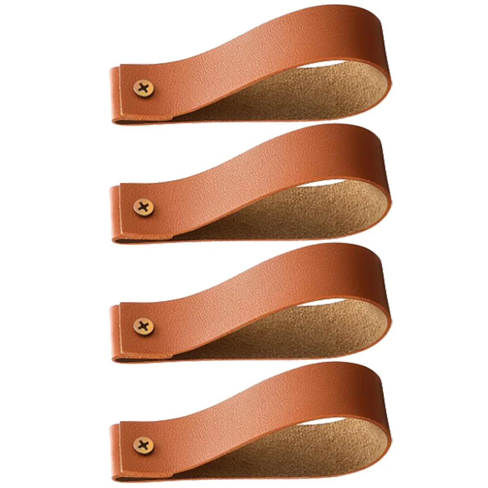 

Leather Wall Hooks Wall Hanging Straps Curtain Rod Holder Wall Mounted Pole Wrap Hangers