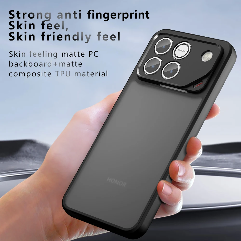 HD Clear Acrylic Anti-Shock Hard Case with Anti-Drop Airbag and Frosted TPU Protection