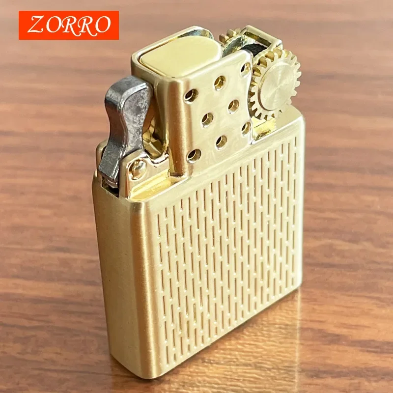 ZORRO dual fire torch insert lighter gas jet windproof flint gasoline oil inflatable butane kerosene liner DIY tool