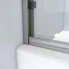 56-60 in W X 70 3/8 in. H Semi-Frameless Sliding Shower Door in Brushed Nickel and Clear Glass with 5mm Glass 5