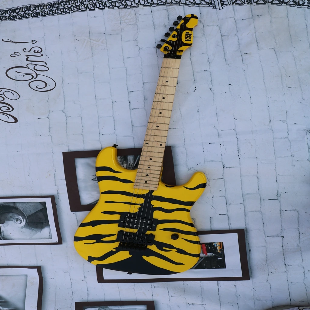 Premium yellow esp electric guitar, maple fingerboard, advanced pickup