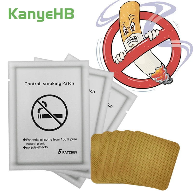 

60Pcs=12Bags Stop Smoking Plaster Anti Smoke Herbal Patch For Smoking Cessation Patch Natural Ingredient Quit Smoking Patch A443