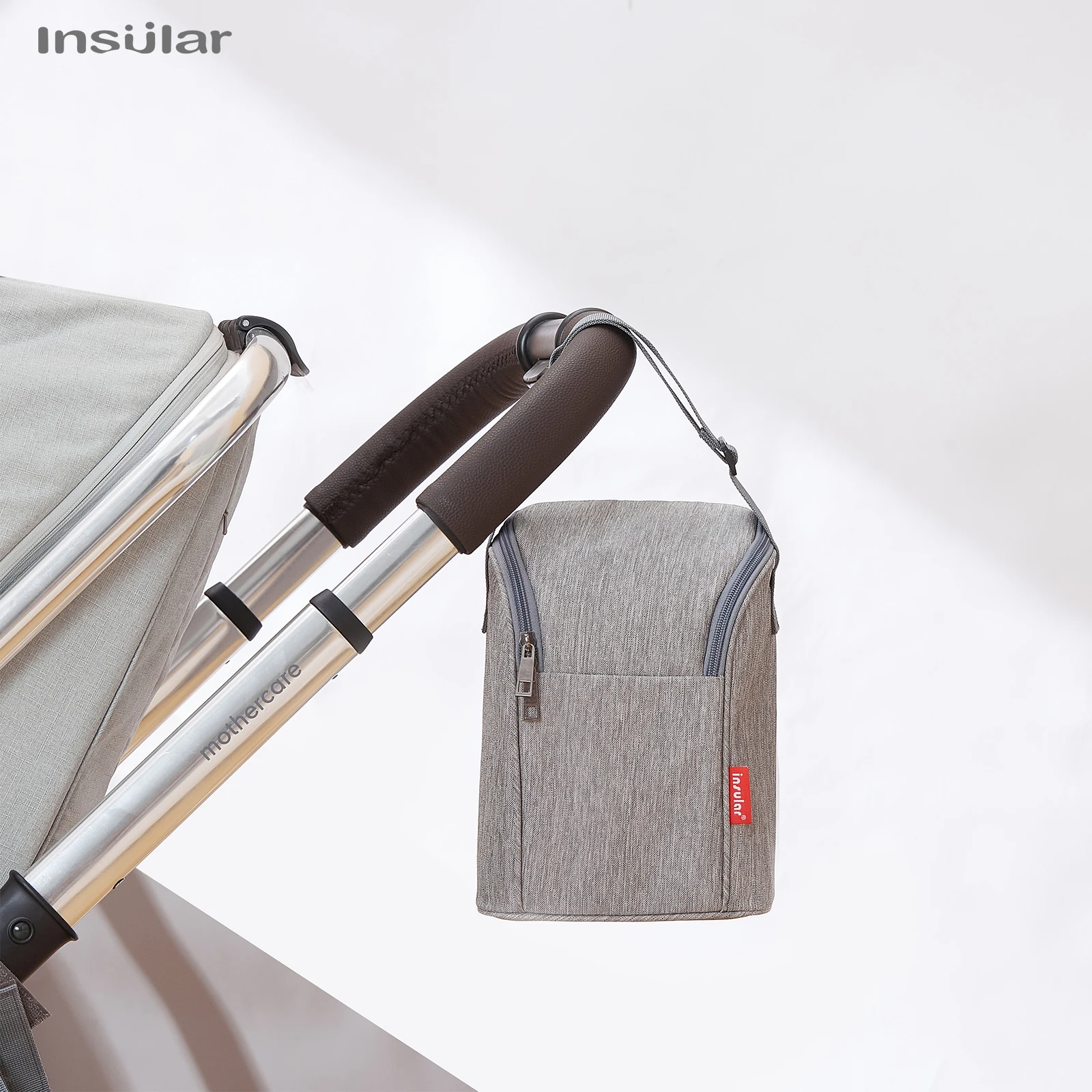 Portable Mother Feeding Bottle Bag Heat Insulation Lunch Bags Leak-proof Breast Milk Cooler Bag with Stroller Hanging Design 2