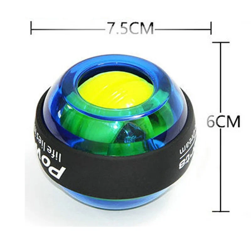 Glowing Wrist Power Gyroscopic Ball Wrist Trainer Ball Stronger Arm Fingers Bones and Muscle Strengthener Exercise
