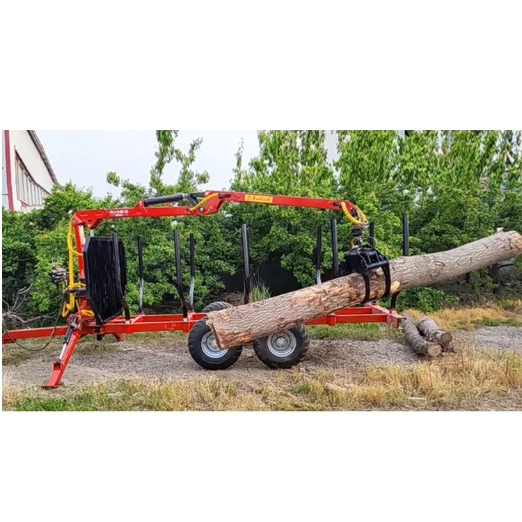 Рисунок 2 - Трактор, прицеп для резания лески с краном