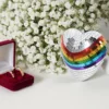 Heart Shaped Disco Ball Reflective Mirror Ball Hangings Disco Ball Ornaments Mirror Disco Ball for Wedding 4