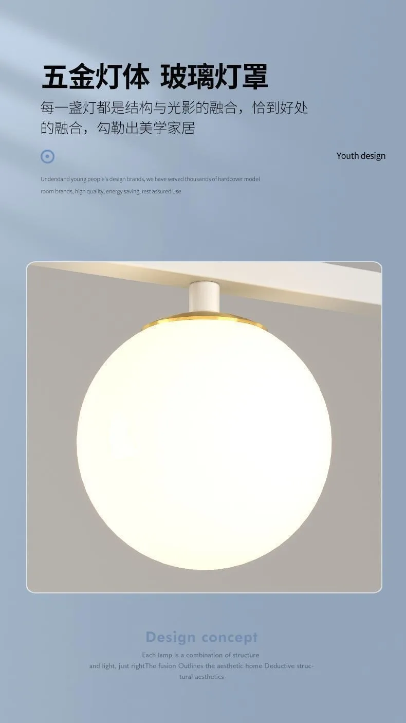 Description Picture 4 of itemModern Light Luxury LED Chandelier Glass Lampshade Line Chandelier Living Room Dining Room Home Decoration Lighting Lamps