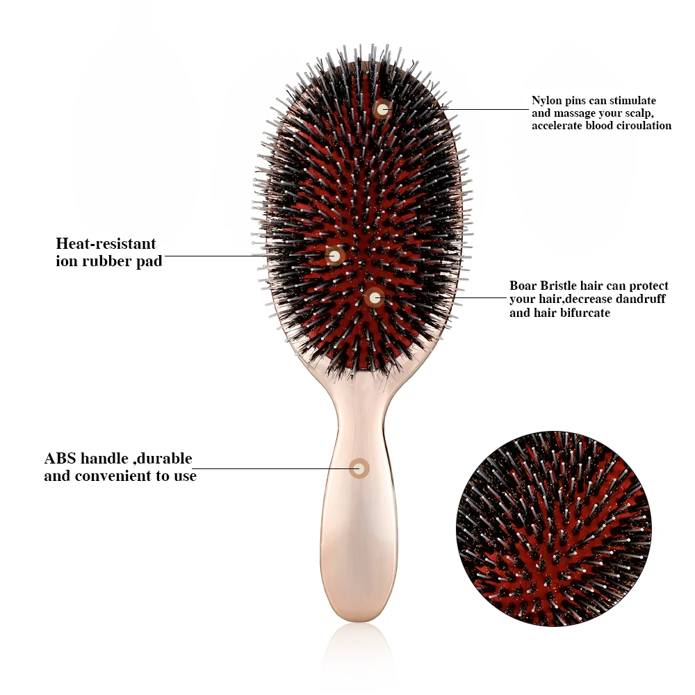 Brosse à cheveux ovale Rubber - My Kozy Shop