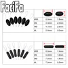 60 pcs 10 Group Rubber Silicon Space Bean Profession Fishing Float Resistance Anti-Strand fishing Line gear Connector Stopper 2