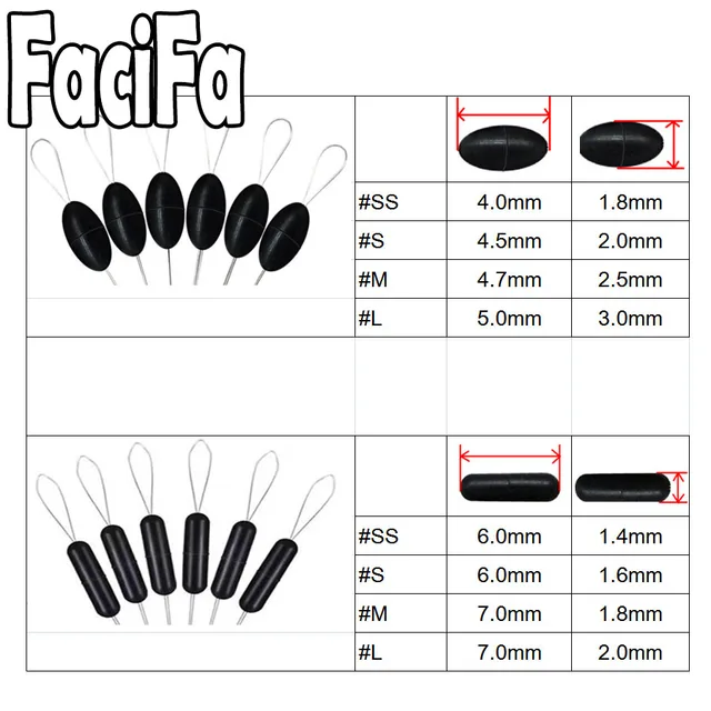 60 pcs 10 Group Rubber Silicon Space Bean Profession Fishing Float Resistance Anti-Strand fishing Line gear Connector Stopper 2