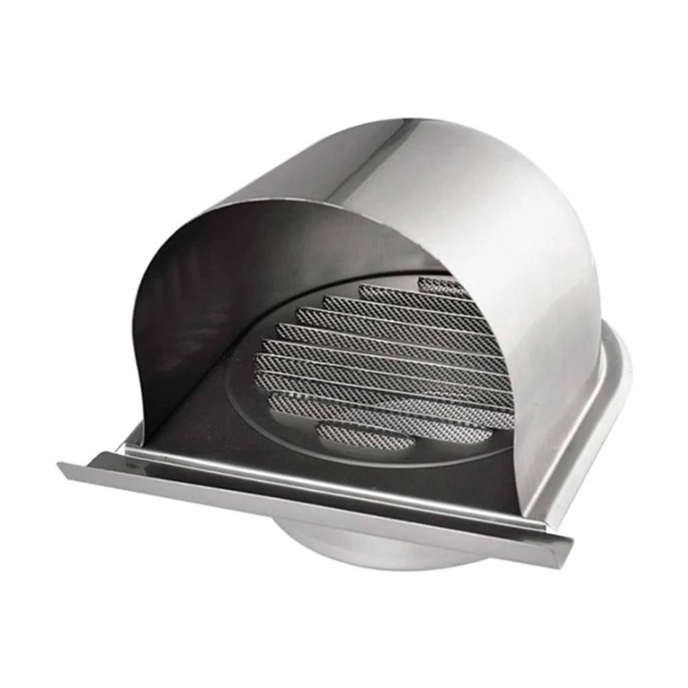 

Exhaust Extractor Exhaust Vent Anti-corrosion For Wall Air Outlet Cover Airflow Improver Parts Stainless Steel