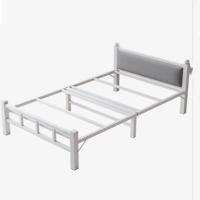 Multi Size Foldable Bed Solid Wood Single Adult Bed Heavy Duty Metal Frame Portable Space Saving Home Office Easy Assembly