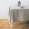 Natural Fabric Tablecloth,100% Pure Linen Solid Color Table Cover,for Kitchen Dining Room Party Holiday Tabletop Decoration 1