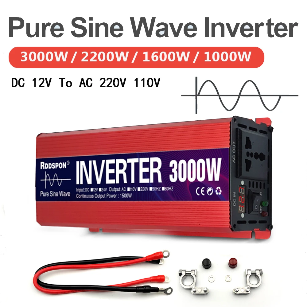 Pure Sine Wave Inverter 3000W 12v 220v 110v 