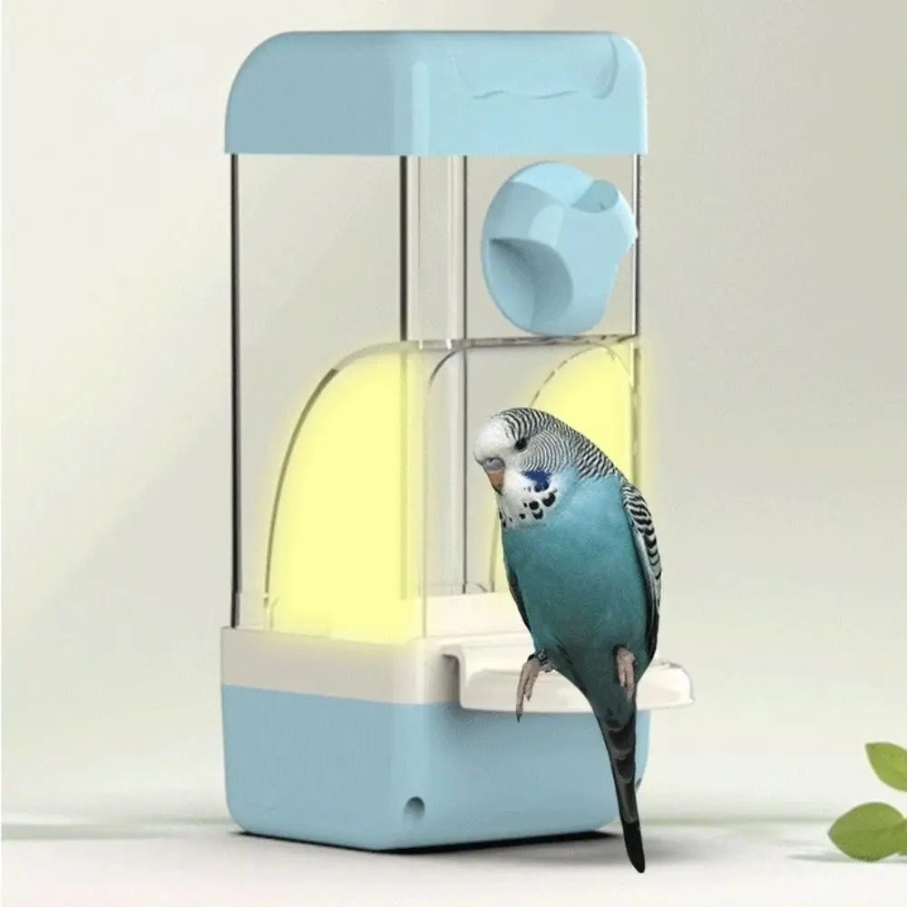 Large Capacity Automatic Bird Feeder Husk Separation Anti-Splash Bird Cage Feeder Durable Anti-Spill Bird Feed Container