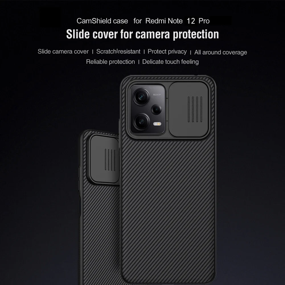 for Xiaomi Redmi Note 12 Pro Plus / 12 Pro 5G / 12 Pro 4G  Case Nillkin Camshield Camera Protection Lens 360 Back Cover 2