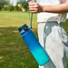 1 Liter Large Capacity Sports Water Bottle Leak Proof Colorful Plastic Cup Drinking Outdoor Travel Portable Gym Fitness Jugs 3