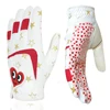 Kids golf gloves 1 pair PU Leather anti-slip sports glove white blue red lovely design for boys girls teen ages new breathable 4