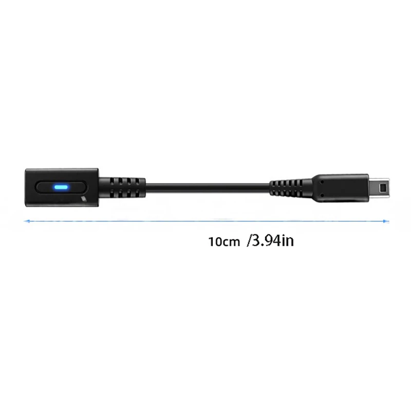 NDSi 3DS LL/XL 게임 컨트롤러용 PD USB C 충전 케이블, LED 변환 코드가 있는 3DS 콘솔용 전원 공급 와이어 어댑터