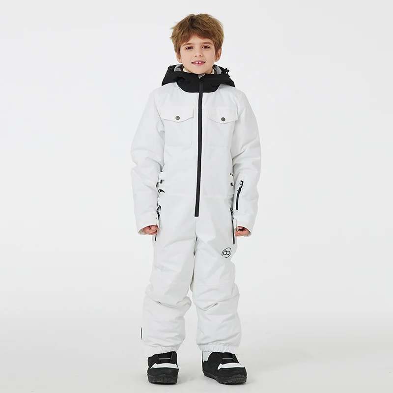 بذلة أطفال مضادة للماء للثلج ، بدلة ثلج ، بدلة تزلج ، ملابس رياضية خارجية ، غطاء ، صبي أو فتاة ،-30