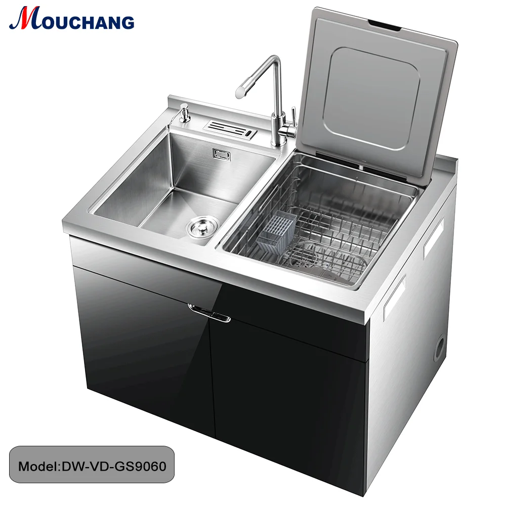 Factory Direct Single Bowl Stainless Steel Multifunctional Kitchen Sink Household Independent Dishwasher 2