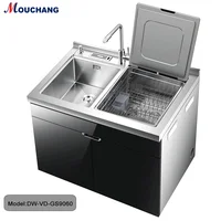 Factory Direct Single Bowl Stainless Steel Multifunctional Kitchen Sink Household Independent Dishwasher 2