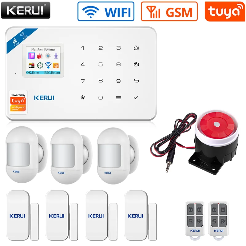 kerui-w181-tuya-wifi-gsm-wireless-smart-alarm-system-home-security-app-remote-control-indoor-camera-door-sensor-kit