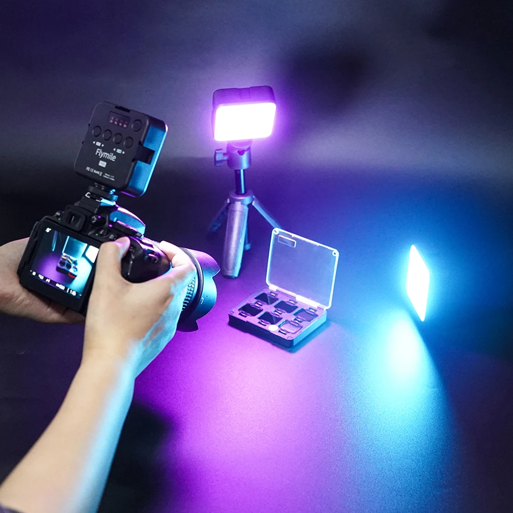 풀 컬러 RGB LED 비디오 라이트, 카메라 비디오 녹화 패널 램프, 2500-9000K 포켓 카메라 라이트, Insta360 X4 POCKET 3/ACE PRO