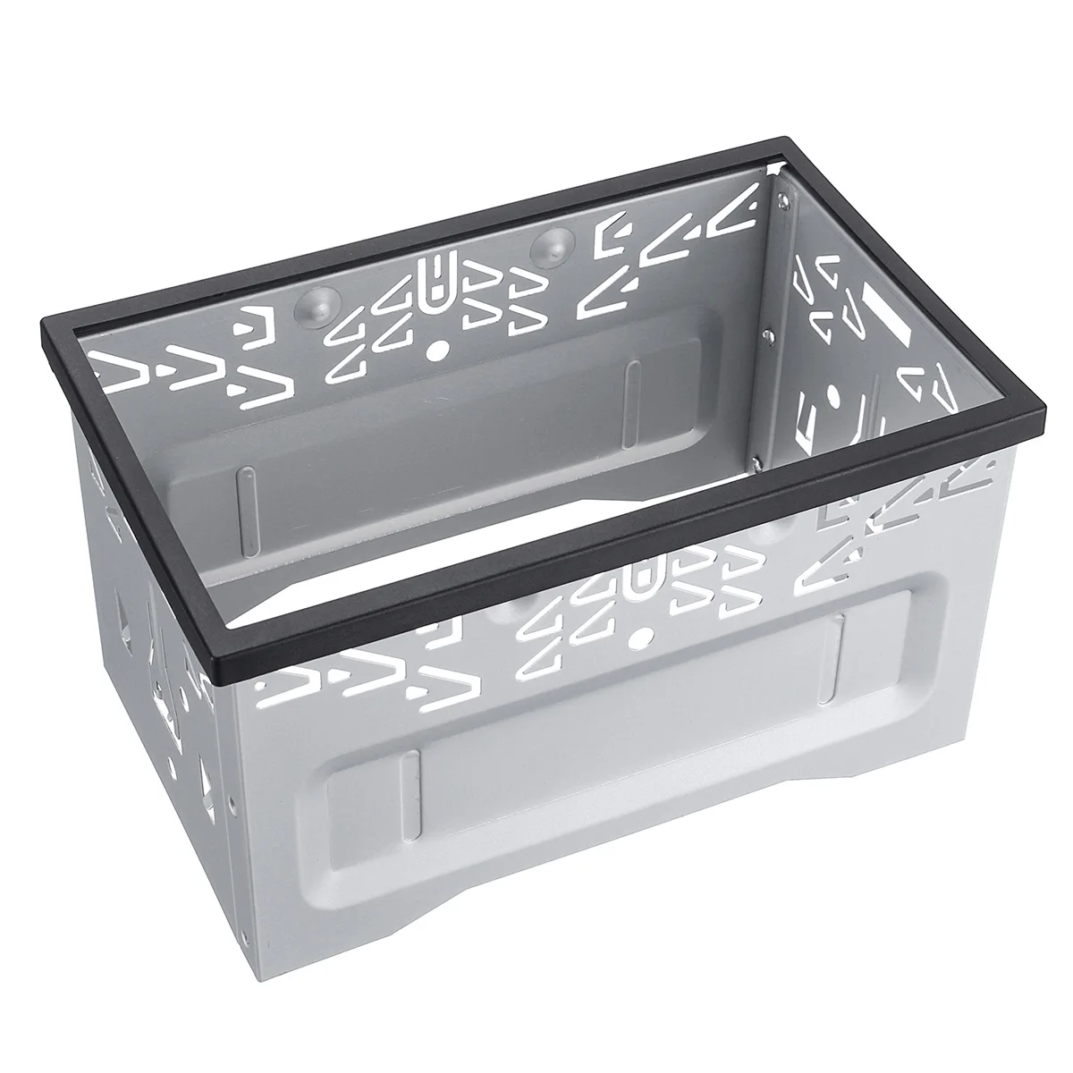 Radio Installation Frame 2Din Stereo Radio Cage Frame Unit Universal Radio DVD Player Fascia Panel 80x110x100mm