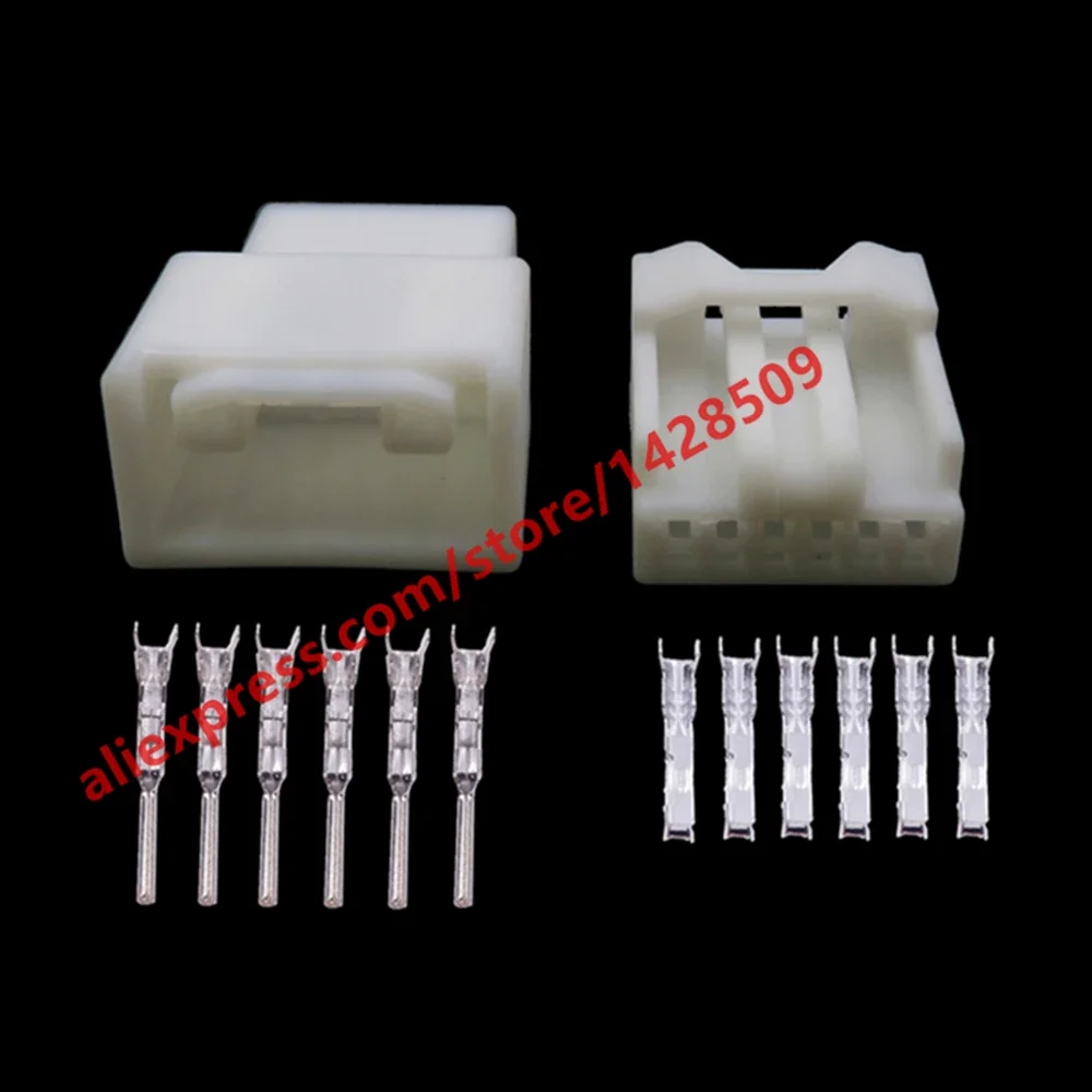 Description Picture 3 of item1 Set 6 Pin Auto Male Female Wiring Harness Connector Automotive Electrical Socket For Toyota Lexus 6098-2303 6098-2218