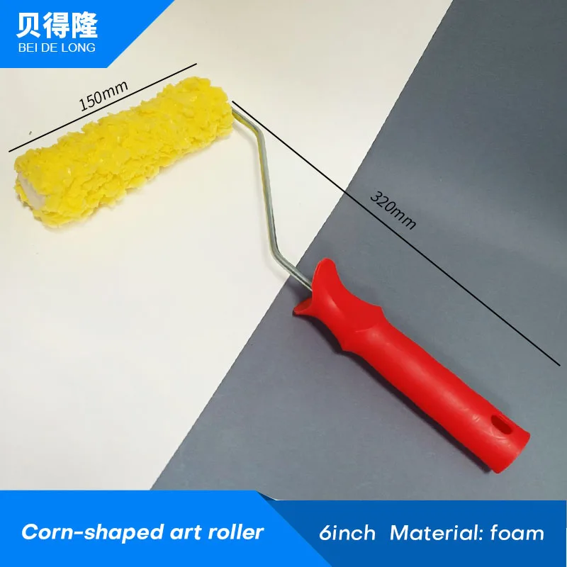 Beihua 6inch Corn-shaped Art Roller Brush Pro Painting Tools for Wall Decoration Artificial Seaweed Roller Texture Rolls air brush paint Paint Tools