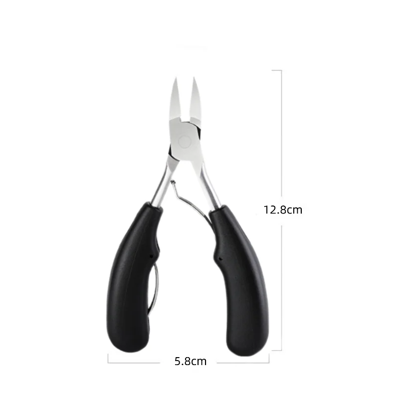 Toe Nail Clipper Professional Toe Nail Clippers Cutter Ingrown Toenail Tool Thick Nail Dead Skin Dirt Remover Super Sharp Curved Blade Tools