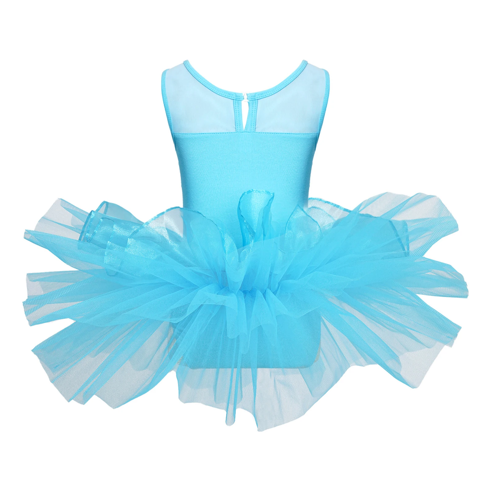 iiniim Girls Ballerina Party Costume Sequined Flower Ballet Dance Dress Dancewear Gymnastic Leotard for Kids Ballet Tutu Dress