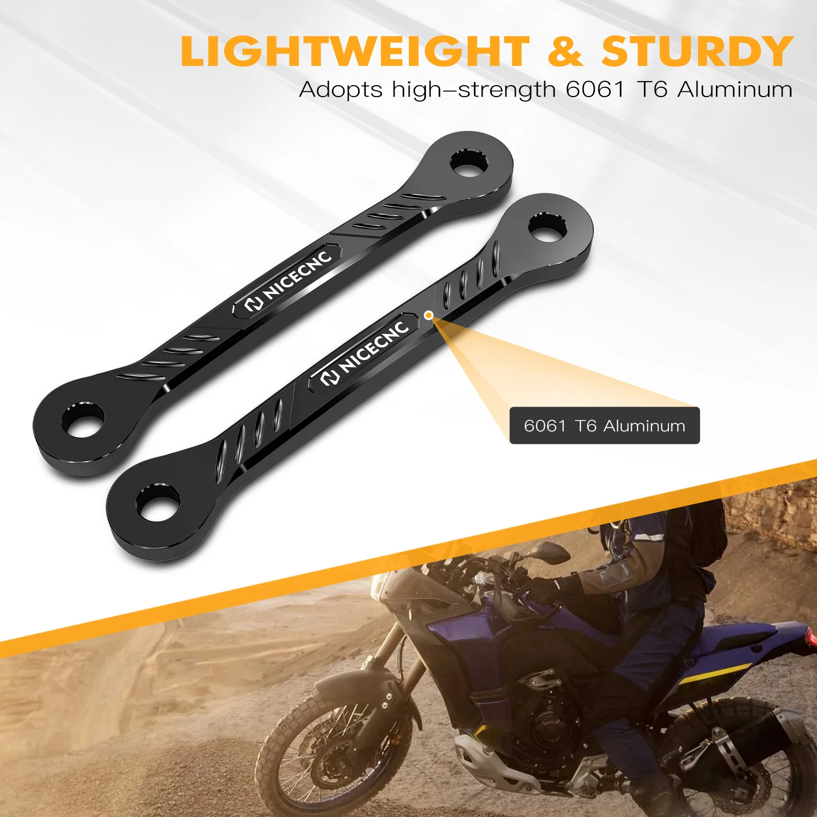 Für Yamaha Tenere 700 XTZ 700 2019-2024 Motorrad 1,5 "Tieferlegung Link Kit Tenere 700 Rally Edition 2020 2021 2022 2023 2024 – Detail 2