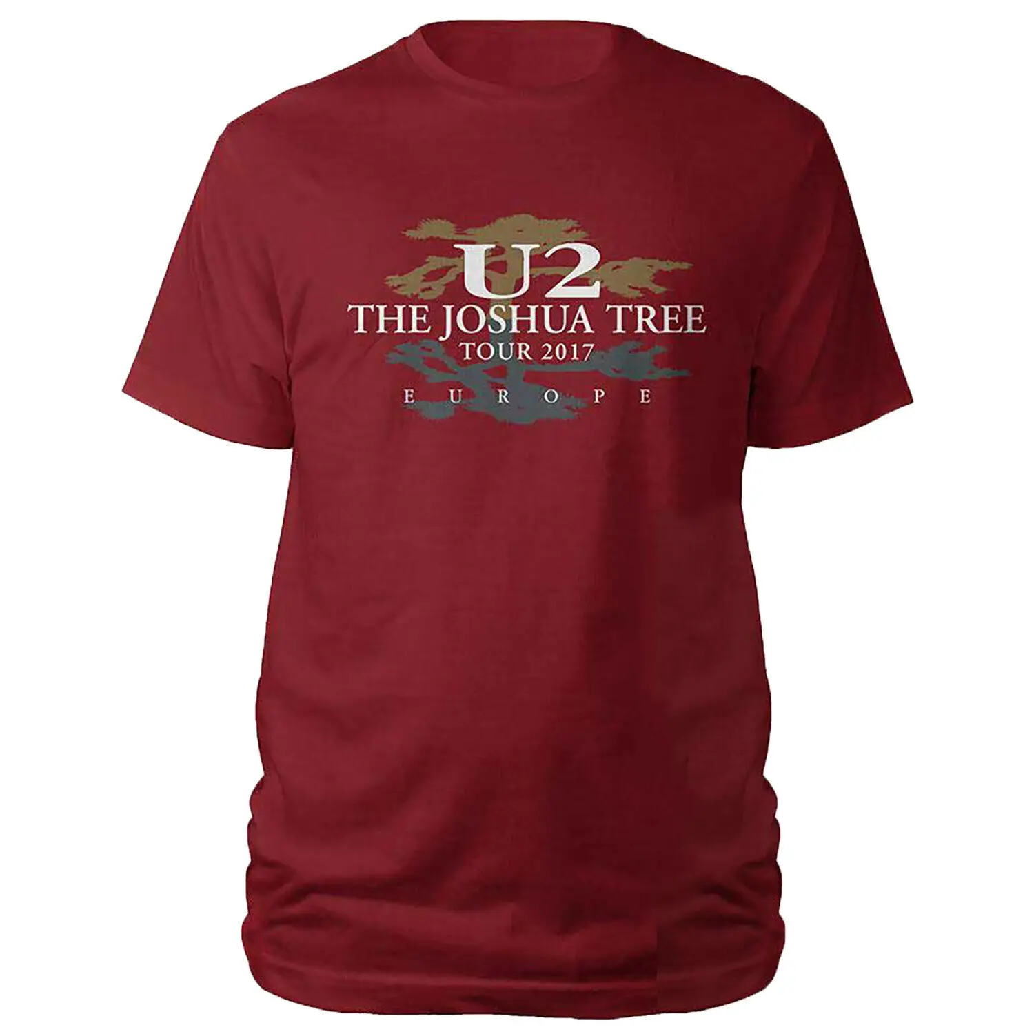 T-Shirt Uomo U2 Giosuè Tree 2017 Large Red