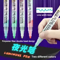 Personalized Dual Tip Marker Pen DIY Graffiti Hand Painting Luminous Pen Magic Pen Glow in The Dark Fluorescent Pen Student Gift 1