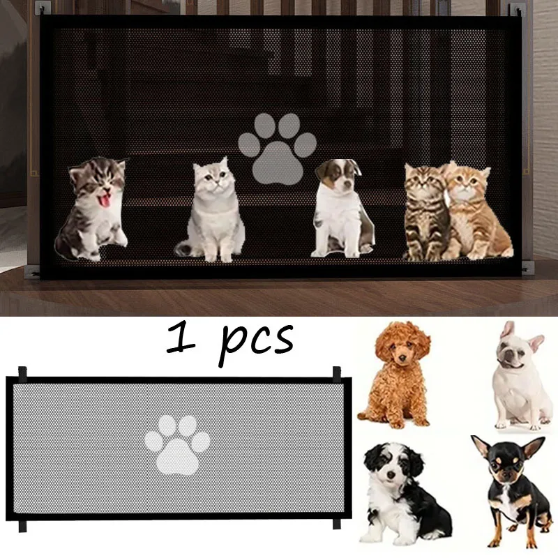 1pcs Portable Dog Net Doors Dog Isolation Nets Cat and Safety Fences and Non Perforated Pet Supplies to Ensure Pet Safety
