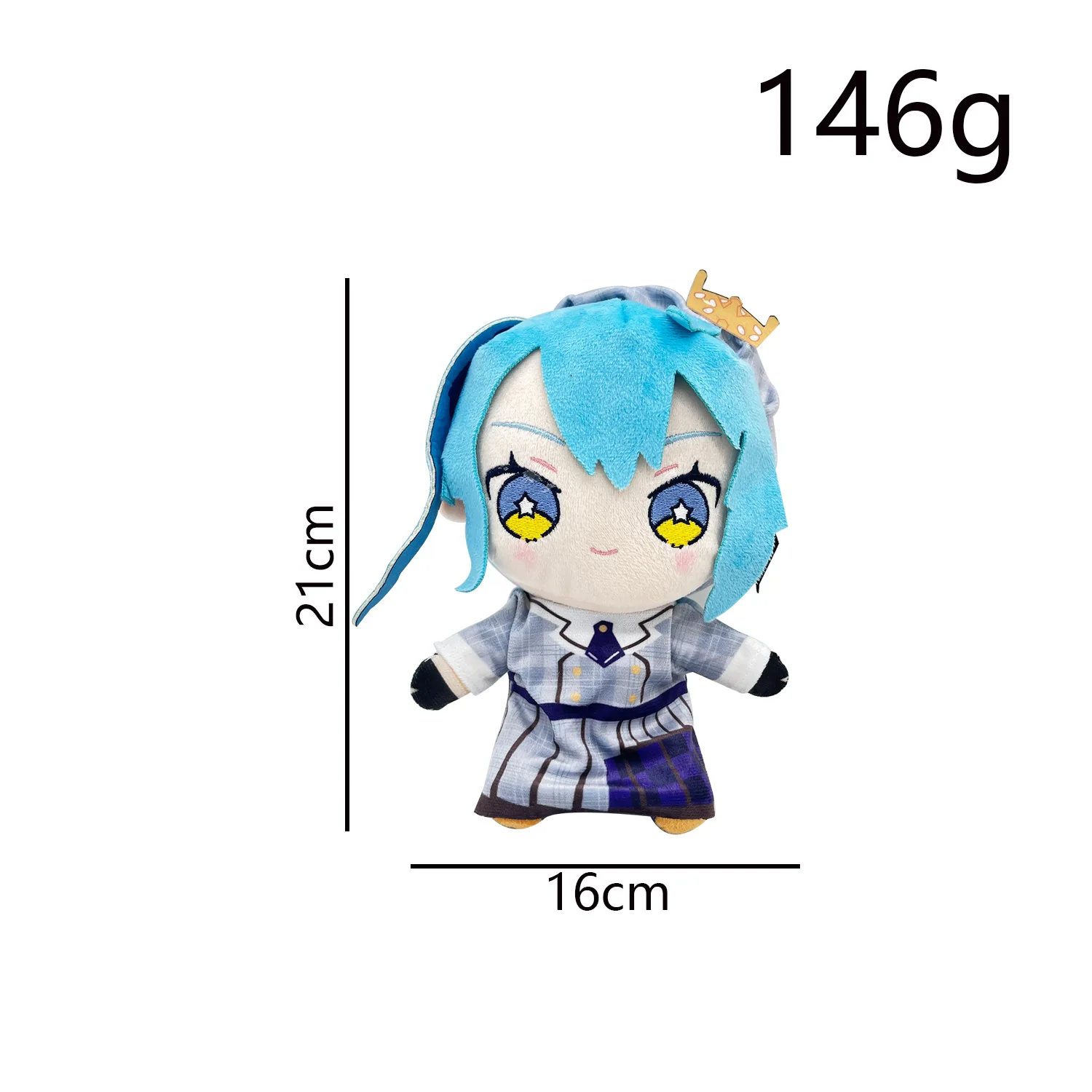 Hoshimachi Suisei Plush Toy Collection - Soft and Cute Anime Character Plushies - Lightweight Collectible Figures 6