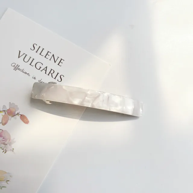 Acetate Spring Clip Tortoiseshell Hair Clip Elegant Women Long Barrette Rectangle Hairpins Hairgrips Vintage Hair Accessories 5