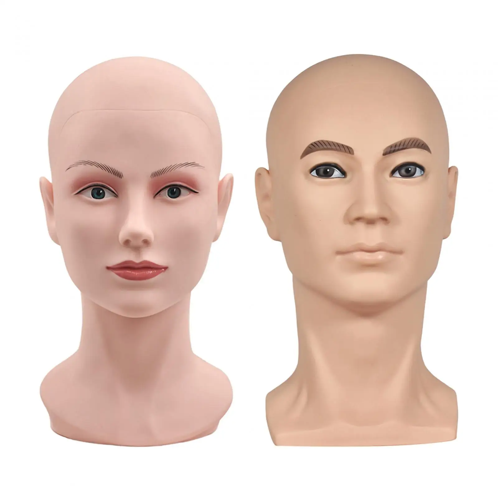 

Mannequin Head Display Stand Durable Practical Easy to Carry Wig Display Holder for Salon Home Shopping Mall Barbershop Glasses