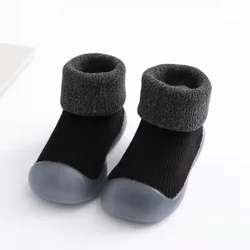 Cozy Winter Thickened Kids Socks Shoes - Super Warm Baby & Toddler Indoor Boots Sneakers - 18-24Months (F10381B)