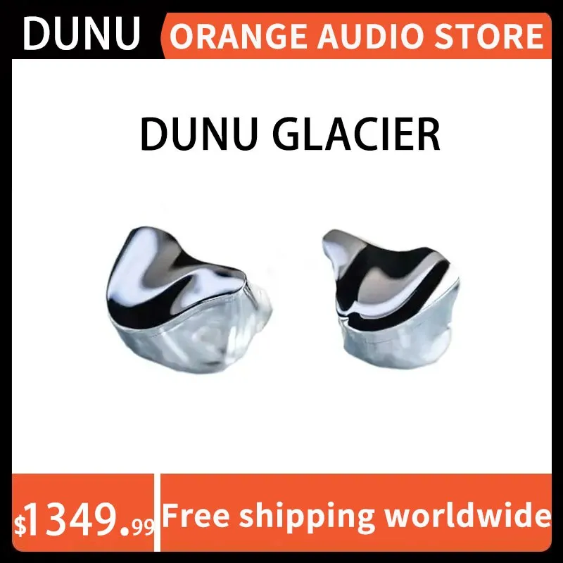 

DUNU GLACIER Flagship IEMs 1DD+4BA+4EST Hybrid Driver Earphones HiFi Stage Studio Audiophile Wired Headphones with 3.5+4.4 Cable