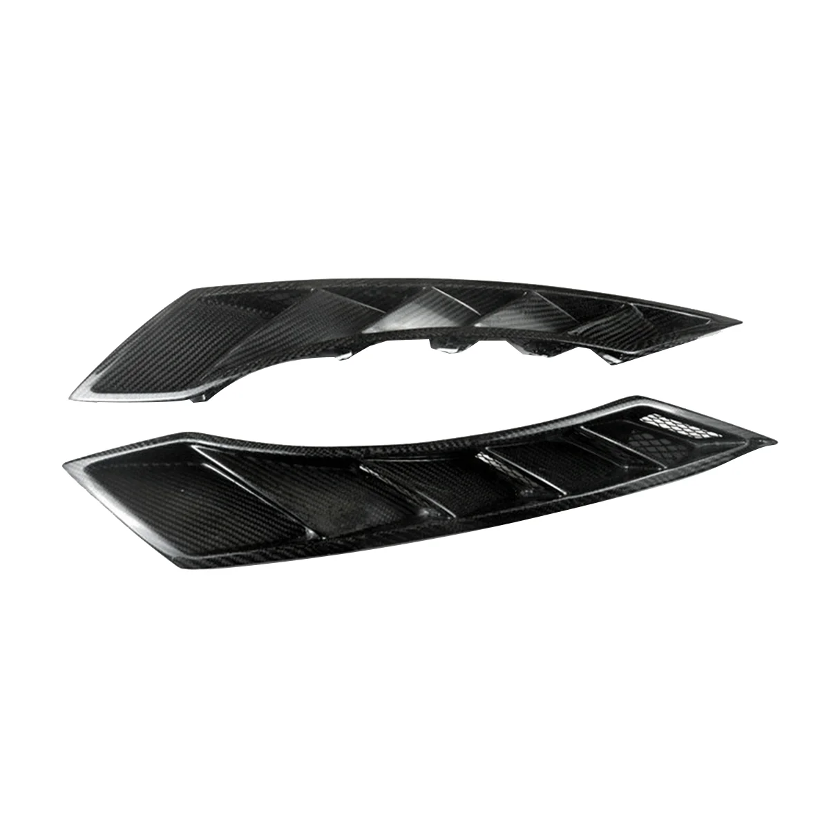 

1Pair Real Carbon Fiber Body Fender Vent Plate for Nissan R35 GTR 350Z 370Z Z33 Z34 Front Fender Air Intake Duct Trims