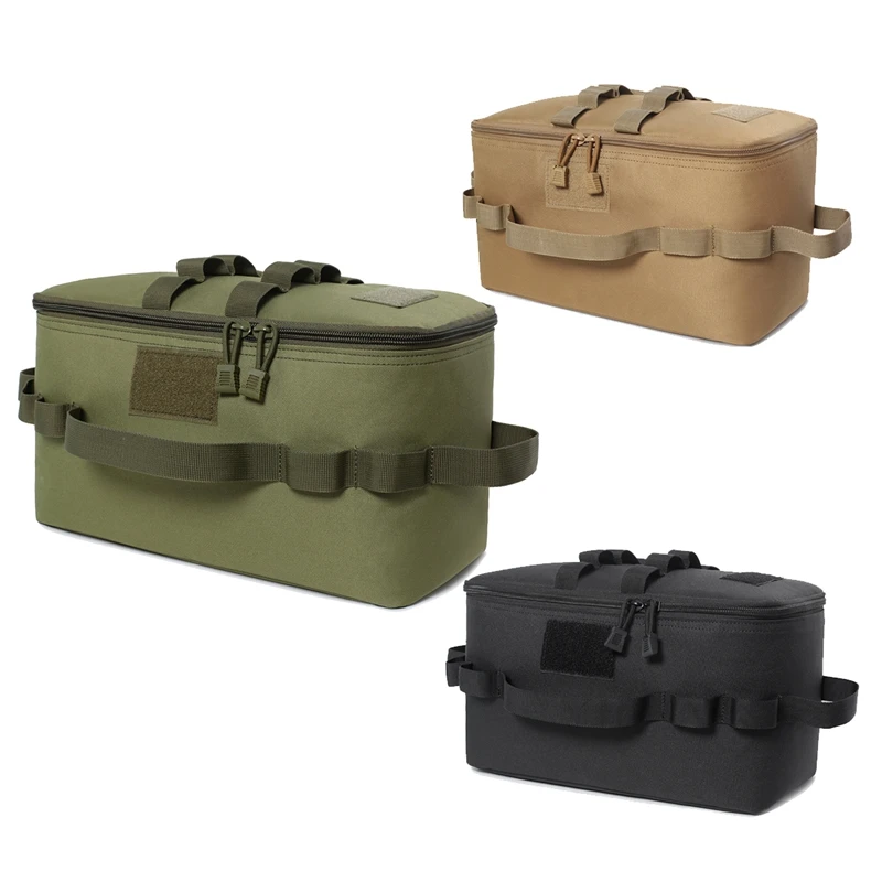 

Outdoor Camping Storage Bag Gas Stove Canister Pot Carry Bag Picnic Bag Cookware Utensils Organizer