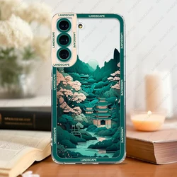 Japanese Landscape Art Soft Phone Case - Sleek Protection for Samsung Galaxy Series (E01)