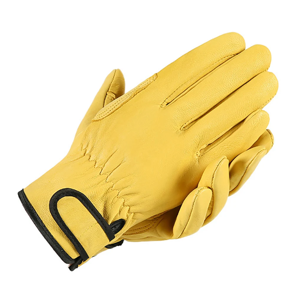 Work gloves sheepskin leather workers work welding safety protection garden sports motorcycle driver wear-resistant gloves safety gloves protective gloves garden work gloves cotton work gloves